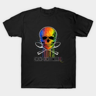 Chronic Illness Warrior - Skull & Spoons T-Shirt